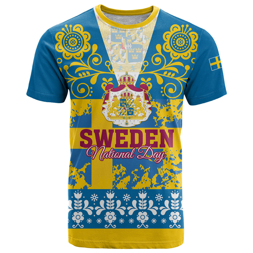 Sweden National Day 2024 T-Shirt Svenska Flaggans Dag Graphic Tee
