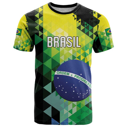 Personalized Brasil T-Shirt Dynamic Sporty Style Graphic Tee