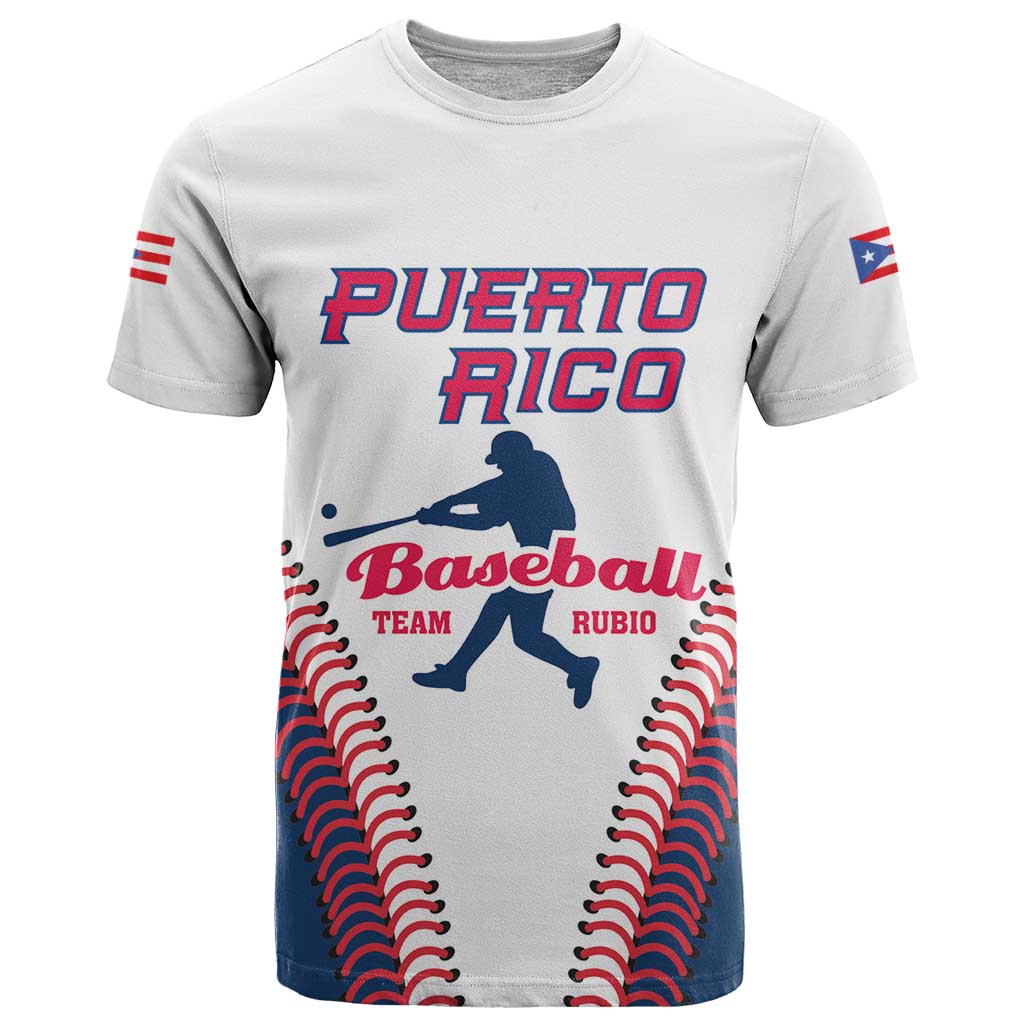 Custom Baseball Puerto Rico 2025 T-Shirt Team Rubio Retro Style Graphic Tee