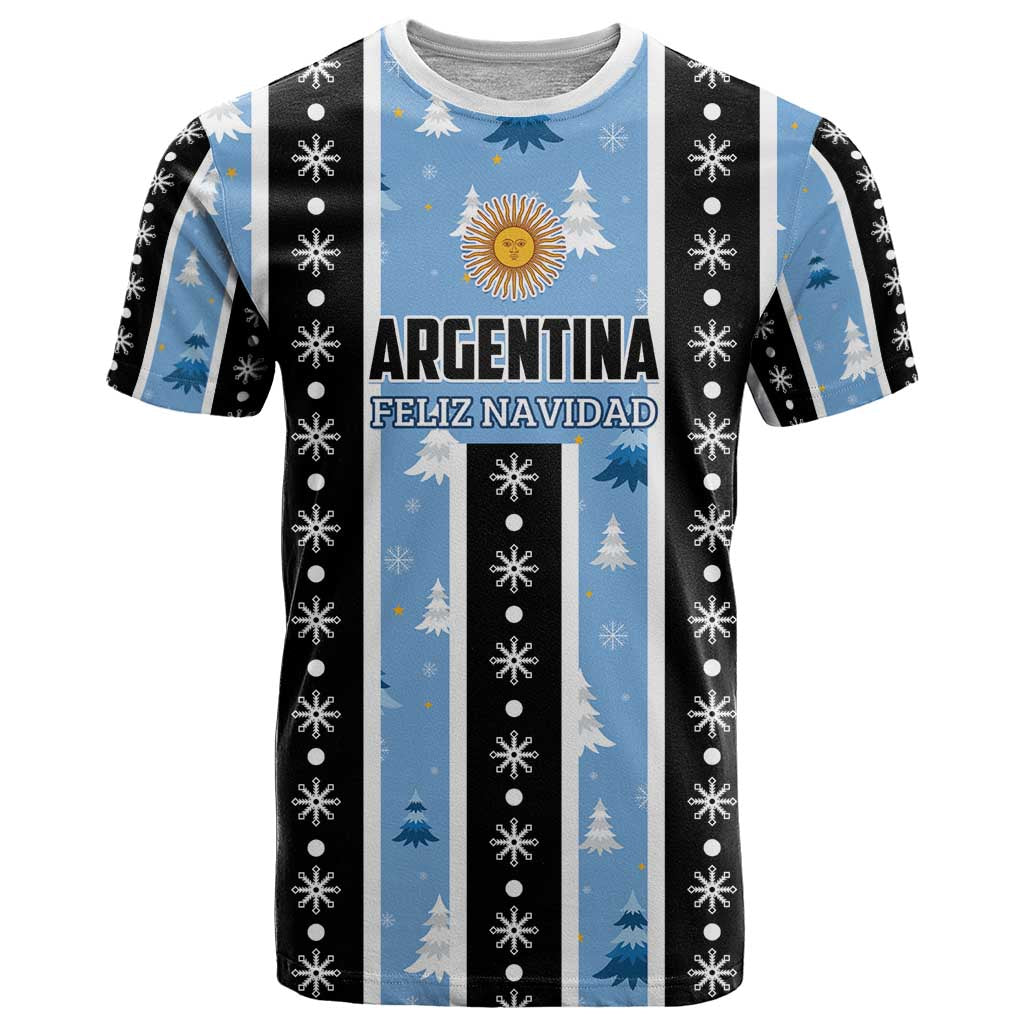 Argentina Christmas T-Shirt Feliz Navidad Sol de Mayo Graphic Tee