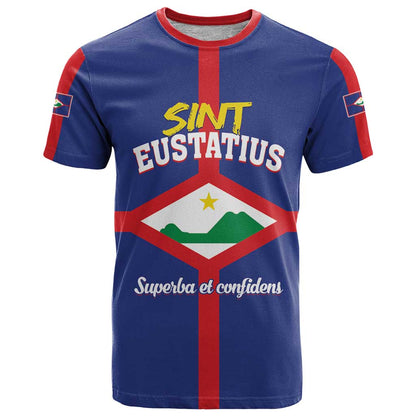 Personalized Sint Eustatius T-Shirt Statia Superba et Confidens Graphic Tee