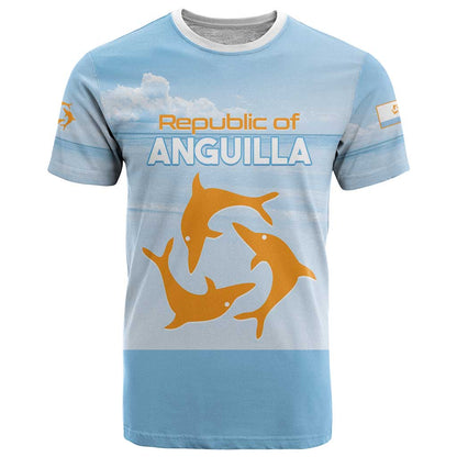 Personalized Republic of Anguilla T-Shirt Strength and Endurance Graphic Tee