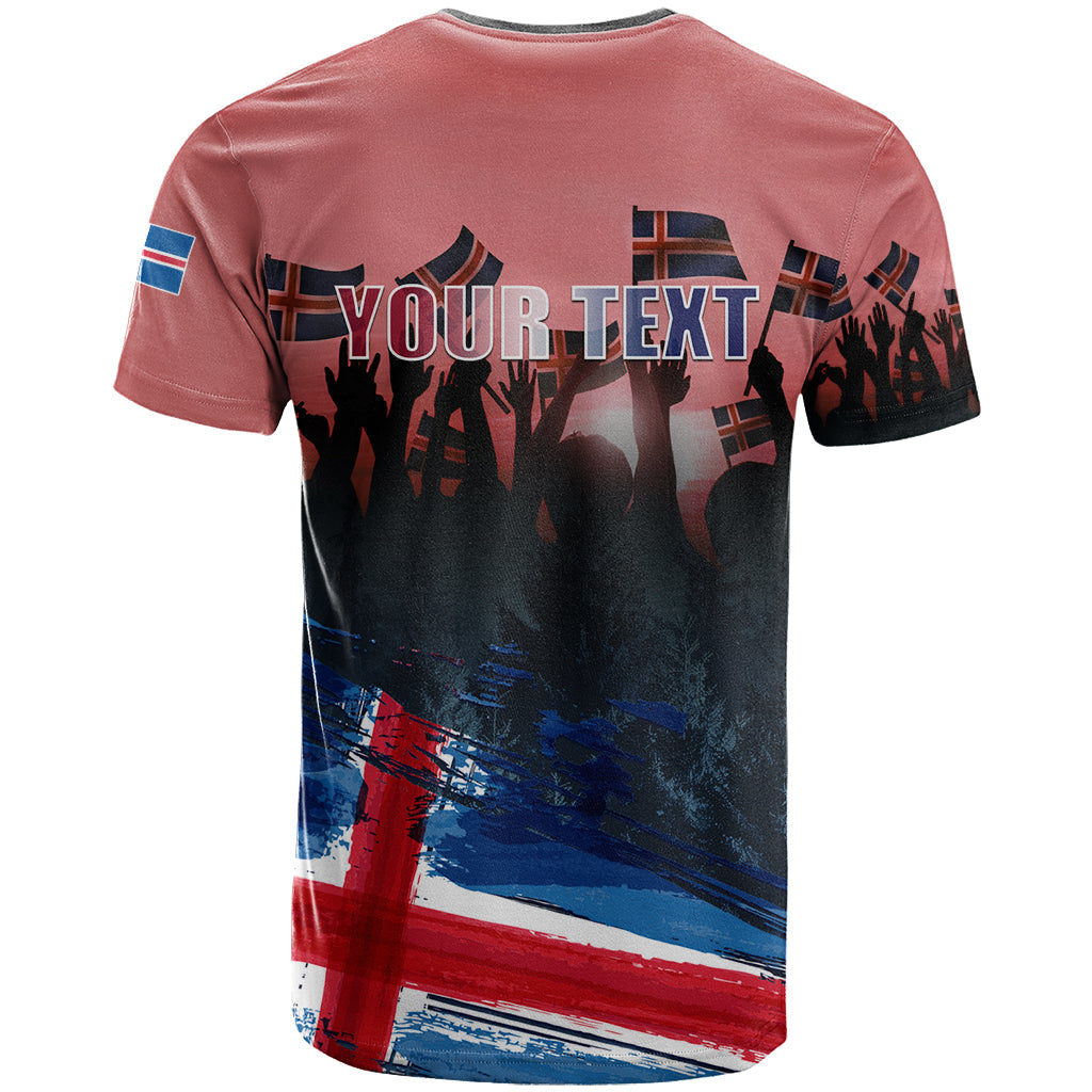 Iceland Independence Day 2024 T-Shirt Coat Of Arms Happy 80th Anniversary Graphic Tee