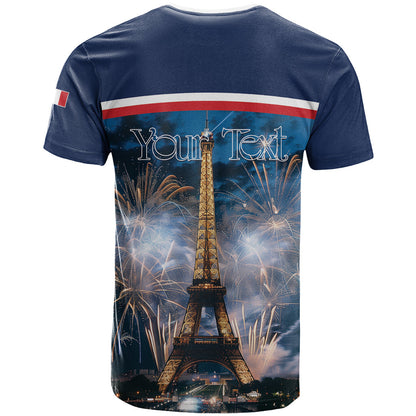 Personalized France Bastille Day T-Shirt Fete Nationale du 14 juillet Graphic Tee