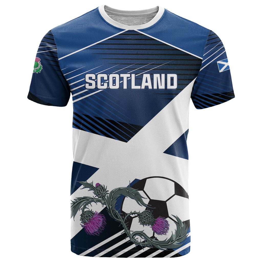 Custom Scotland 2024 Football T-Shirt 2024 Go Champions Graphic Tee