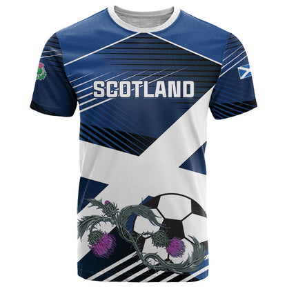 Custom Scotland 2024 Football T-Shirt 2024 Go Champions Graphic Tee