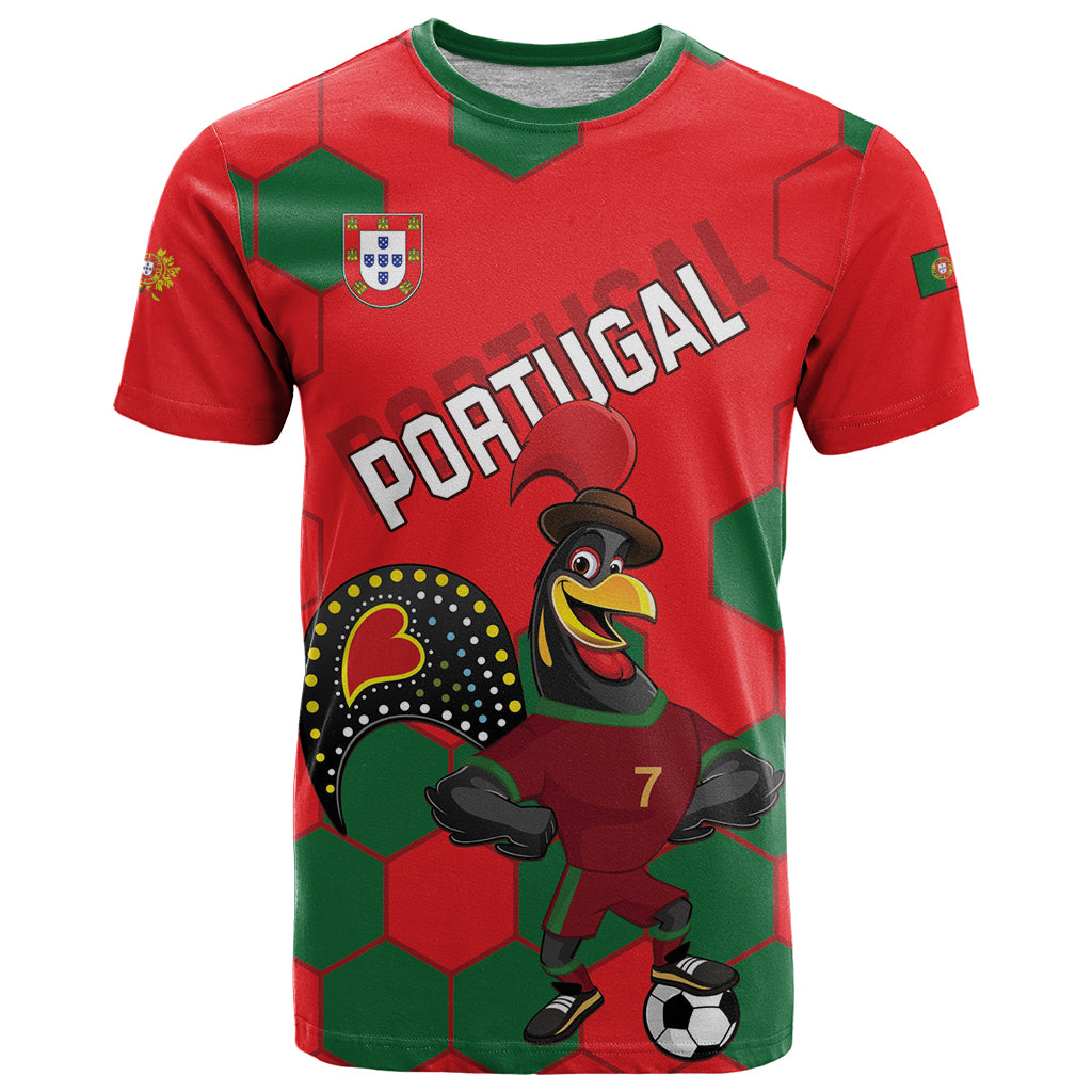 Custom Portugal 2024 Football T-Shirt 2024 Go Champions Graphic Tee
