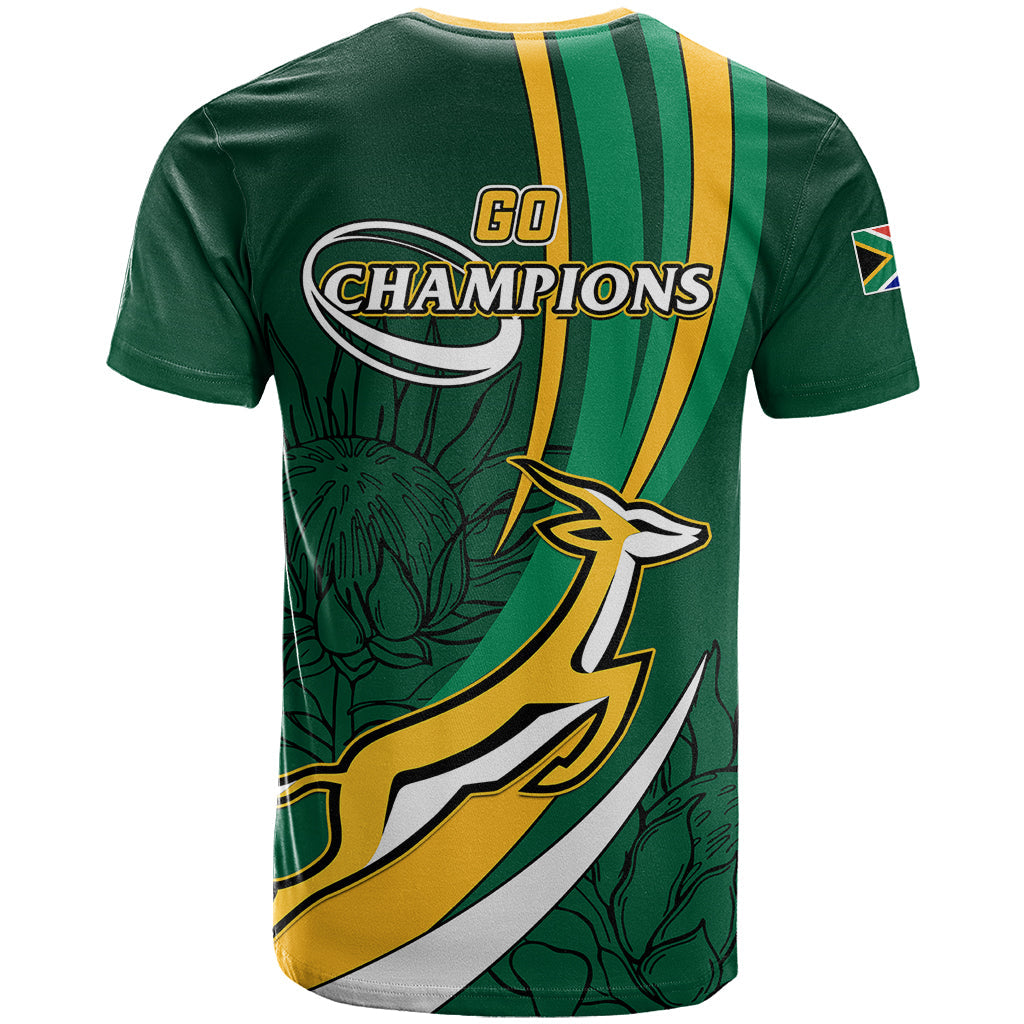 South Africa Rugby T-Shirt Springboks Go Champions World Cup Graphic Tee