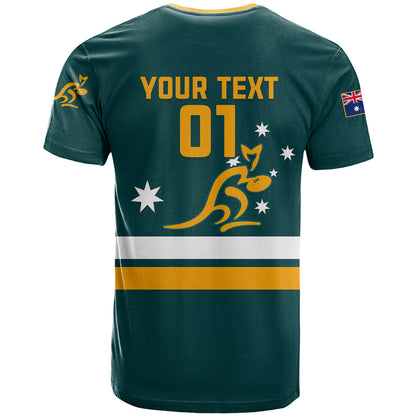 Custom Australia Rugby T-Shirt Wallabies Go World Cup Graphic Tee