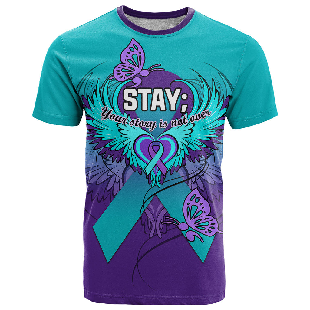 Personalised Stay Your Story is Not Over Suicide Prevention T-Shirt Graphic Tee