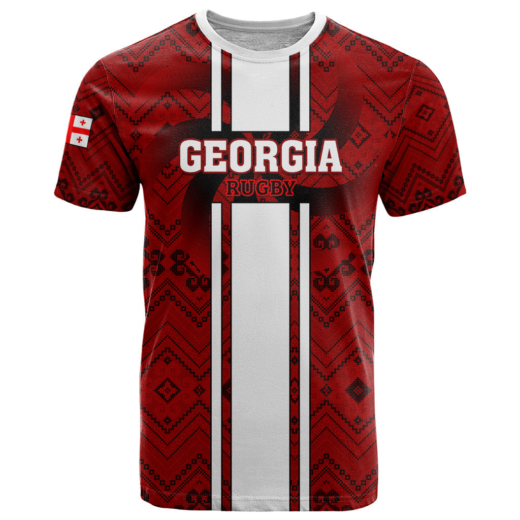 Custom Georgia Rugby T-Shirt The Lelos Go World Cup Graphic Tee