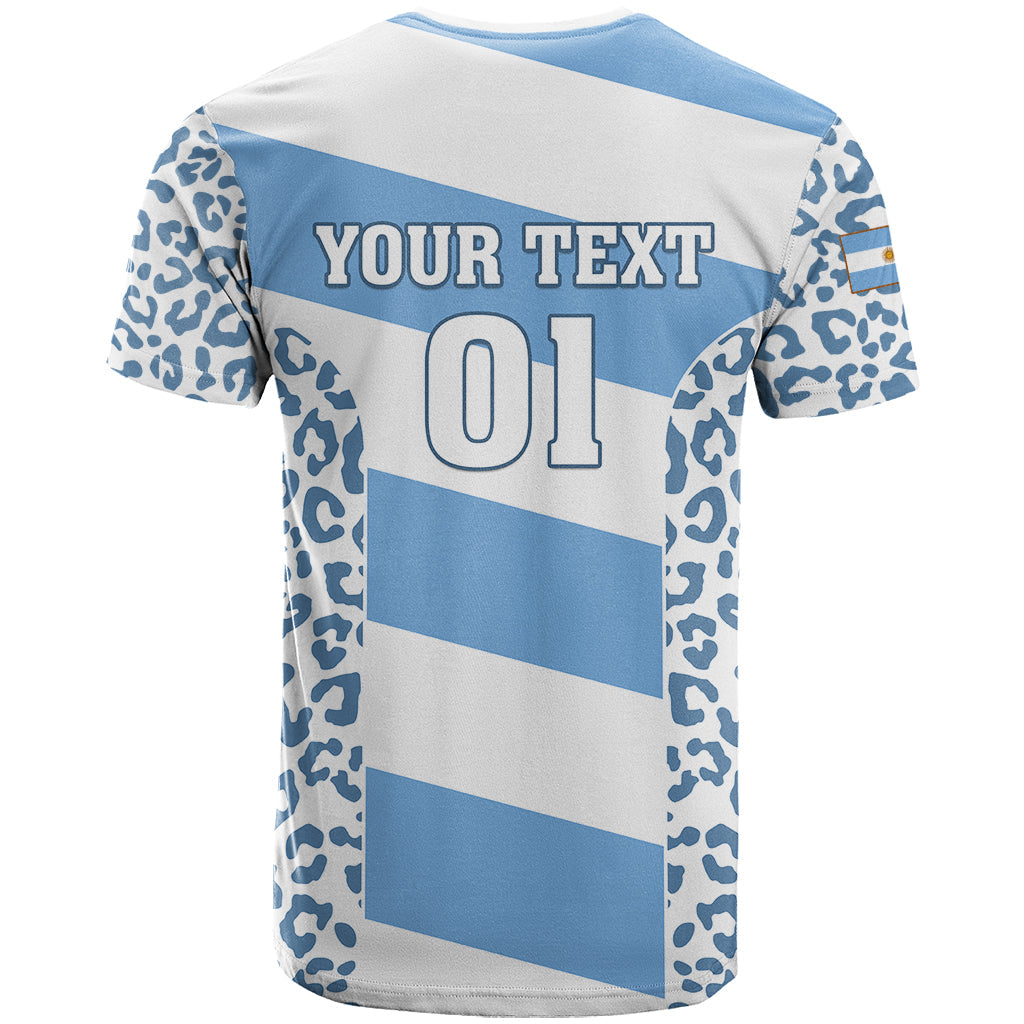 Custom Argentina Rugby T-Shirt Los Pumas Go World Cup Graphic Tee