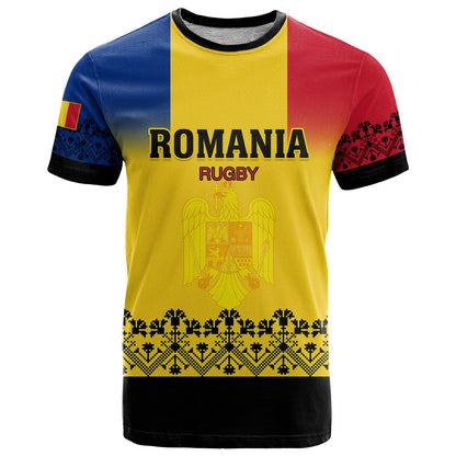 Romania Rugby T-Shirt Stejarii Go World Cup Graphic Tee