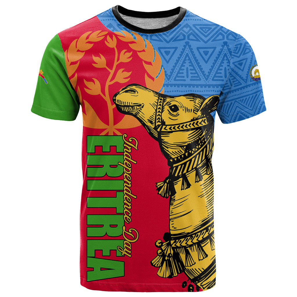 Eritrea Independence Day 2024 T-Shirt Eritrean Camel African Pattern Graphic Tee