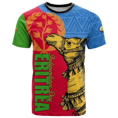 Eritrea Independence Day 2024 T-Shirt Eritrean Camel African Pattern Graphic Tee