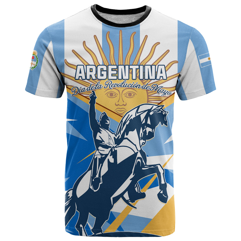 Argentina Revolution Day T-Shirt Sol de Mayo Warrior Graphic Tee