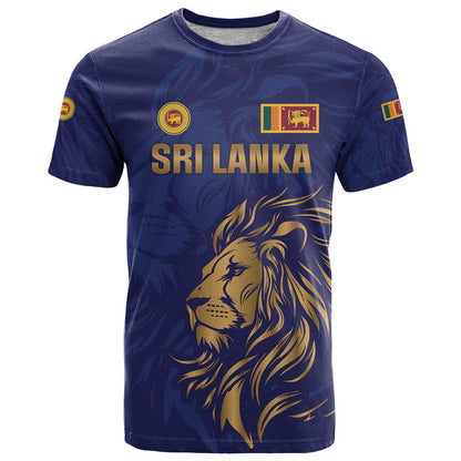 Custom Sri Lanka Cricket T-Shirt The Lions Go Champions Graphic Tee