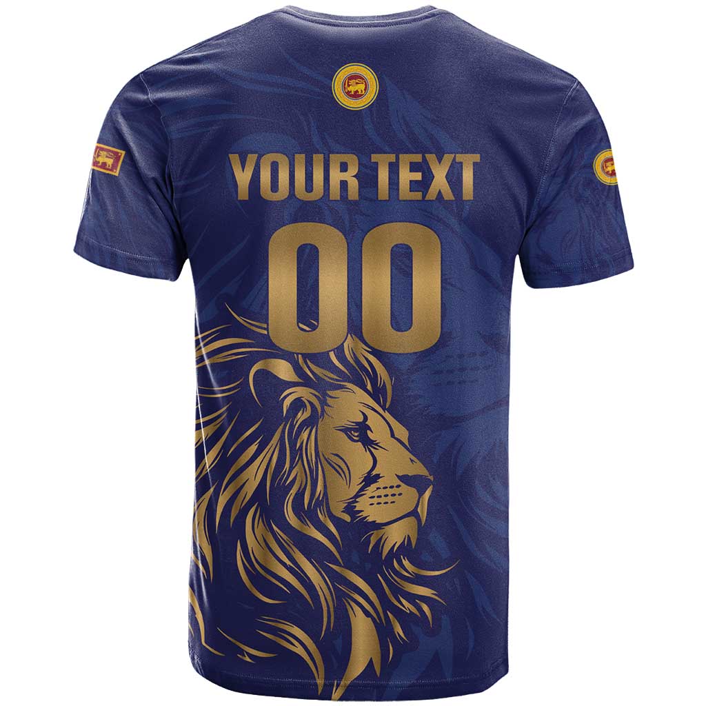 Custom Sri Lanka Cricket T-Shirt The Lions Go Champions Graphic Tee