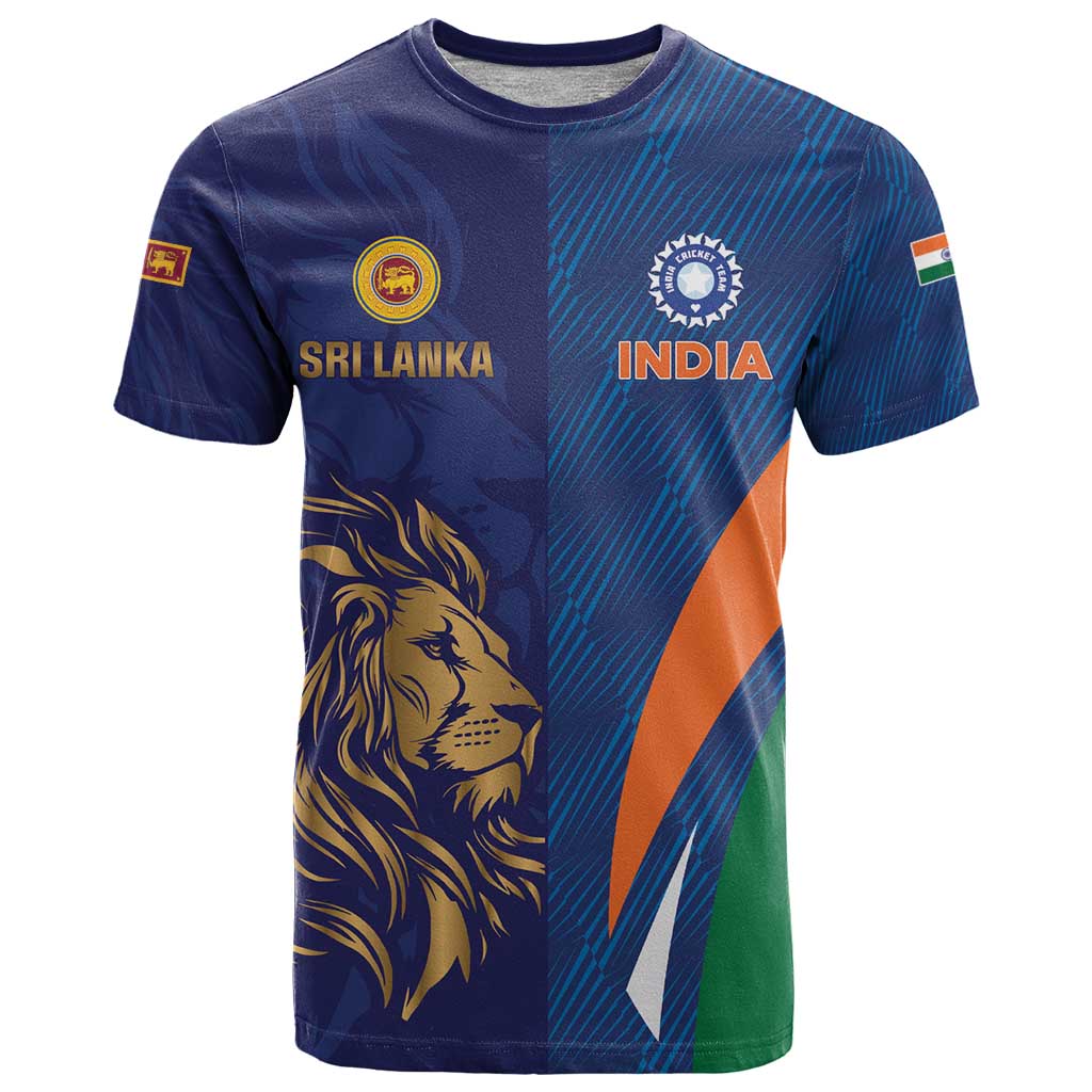 Custom Cricket India Vs Sri Lanka T-Shirt Simple Style Graphic Tee