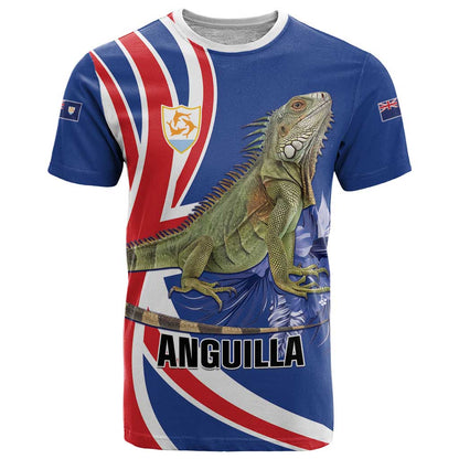 Personalized Anguilla Lizard Tropical T-Shirt Graphic Tee