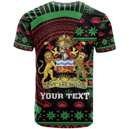Personalized Malawi Christmas T-Shirt Thompson Gazelle - African Pattern Graphic Tee