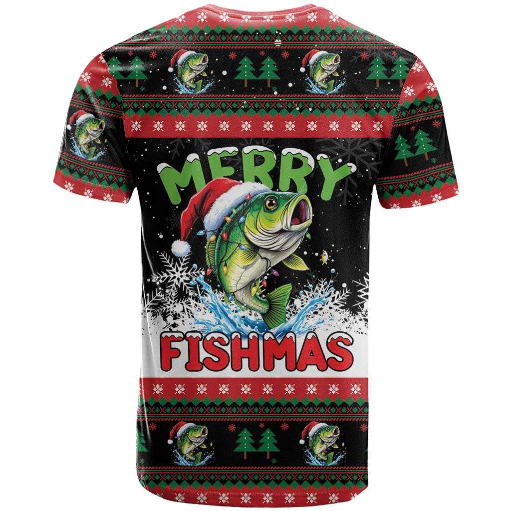Fishing Christmas Merry Fishmas T-Shirt We Wish You A Merry Fishmas Graphic Tee