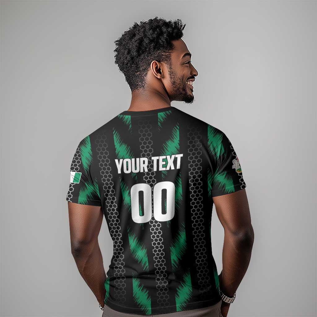 Custom Football Nigeria T-Shirt Soar Super Eagles Graphic Tee