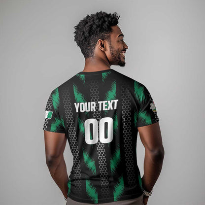 Custom Football Nigeria T-Shirt Soar Super Eagles Graphic Tee