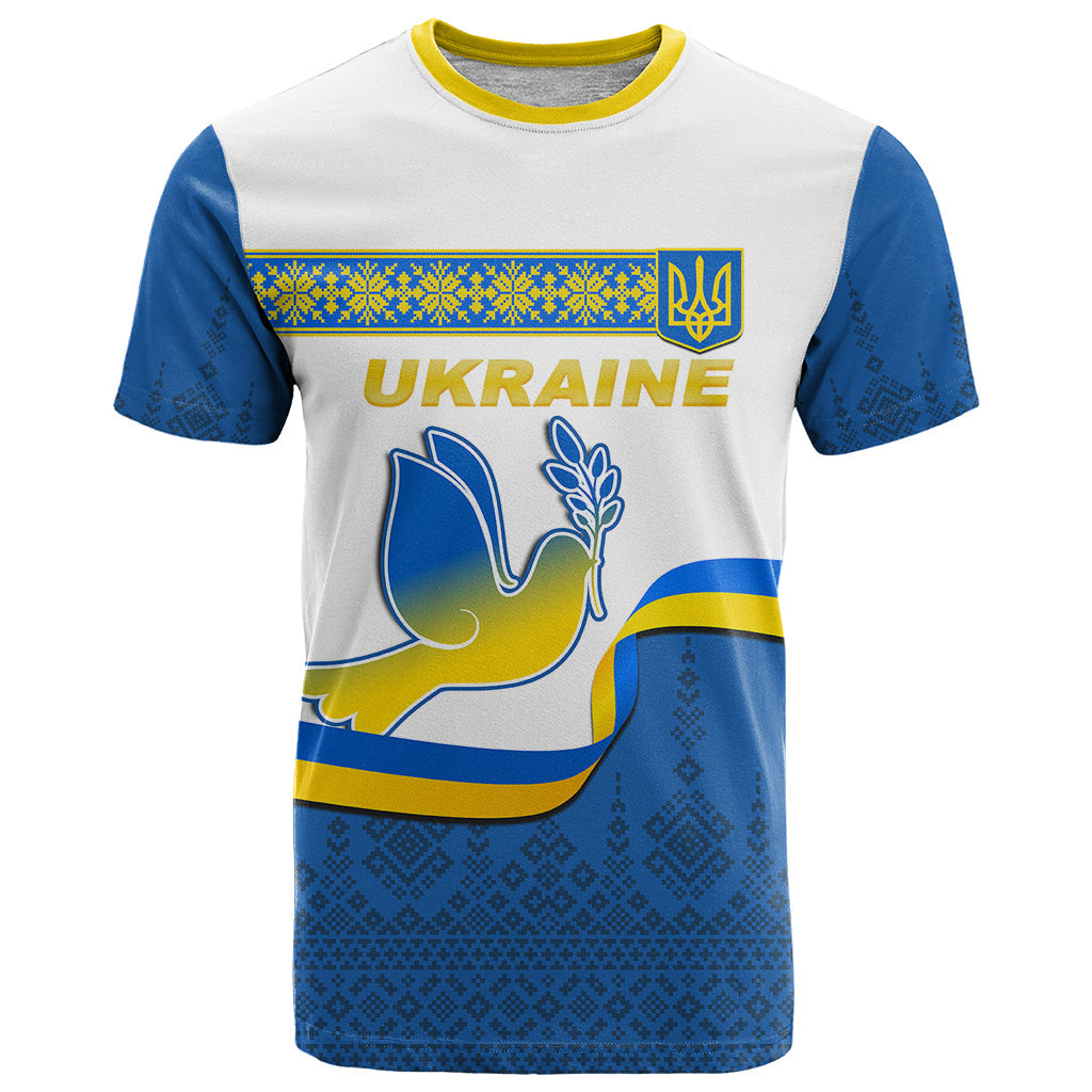 Ukraine T-Shirt Ukrainian Map Vyshyvanka Pattern Graphic Tee