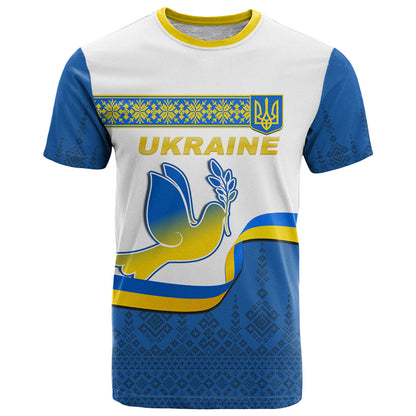 Ukraine T-Shirt Ukrainian Map Vyshyvanka Pattern Graphic Tee