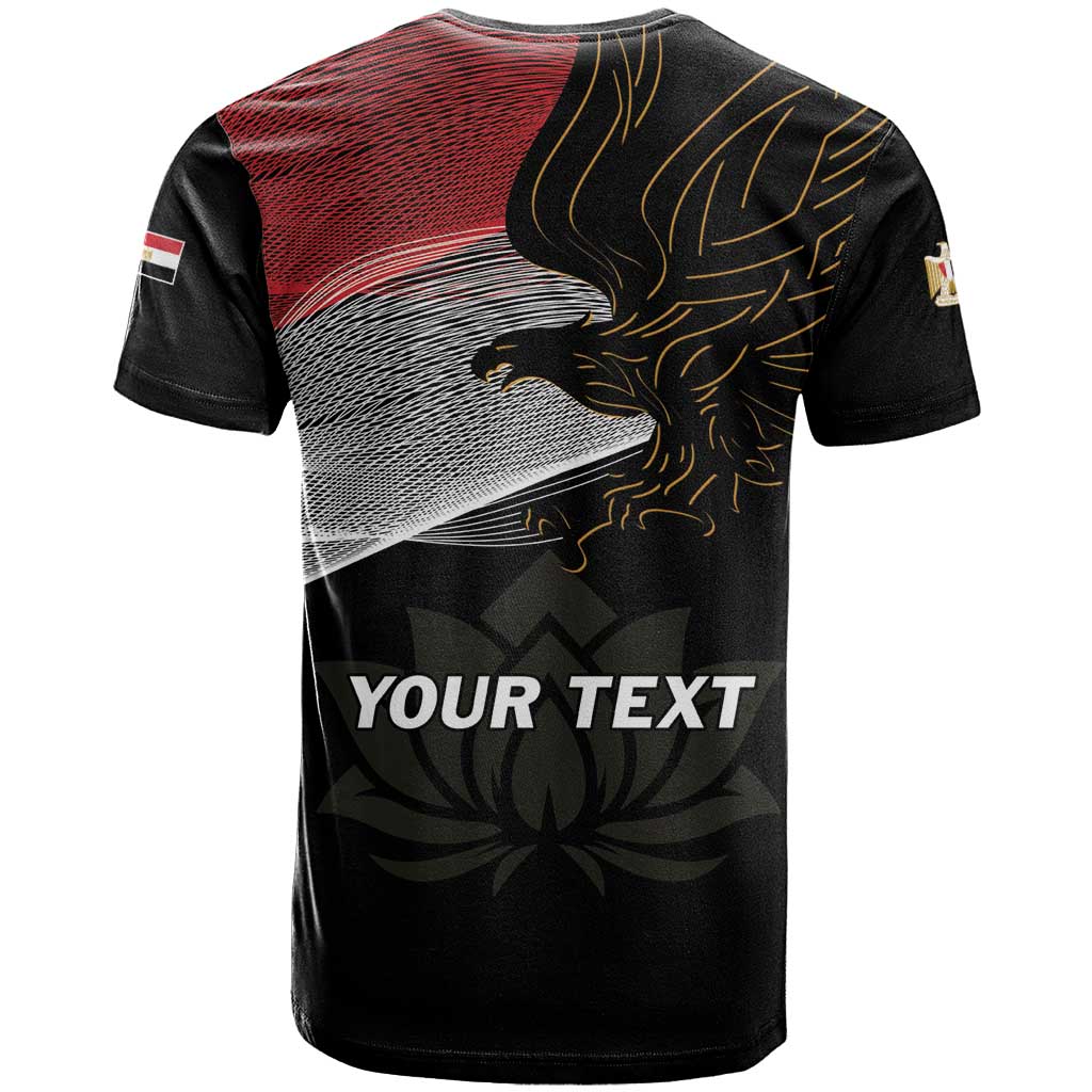 Personalized Egypt Revolution Day T-Shirt Steppe Eagle Lotus Flower Graphic Tee