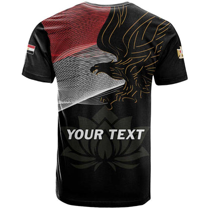 Personalized Egypt Revolution Day T-Shirt Steppe Eagle Lotus Flower Graphic Tee