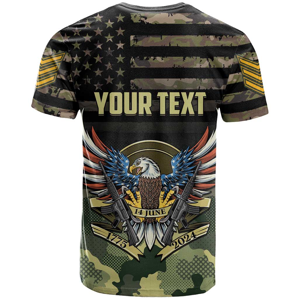 Personalized ARMY Birthday 2024 T-Shirt US 249th Anniversary Graphic Tee