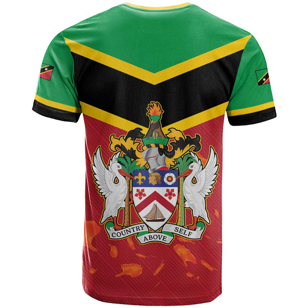 St Kitts and Nevis 42nd Independence Day T-Shirt Country Above Self Graphic Tee