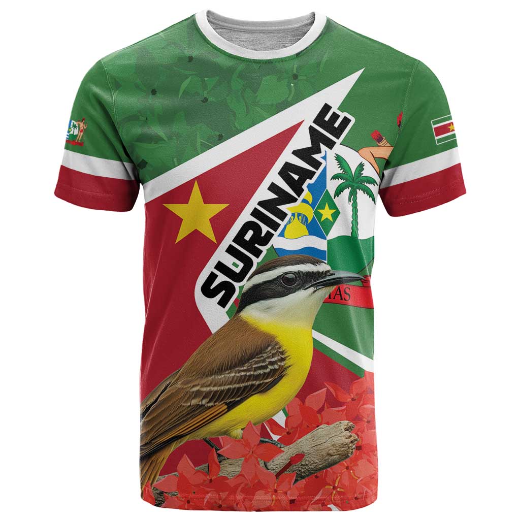 Personalized Suriname T-Shirt Gerechtigheid Vroomheid Vertrouwen Graphic Tee