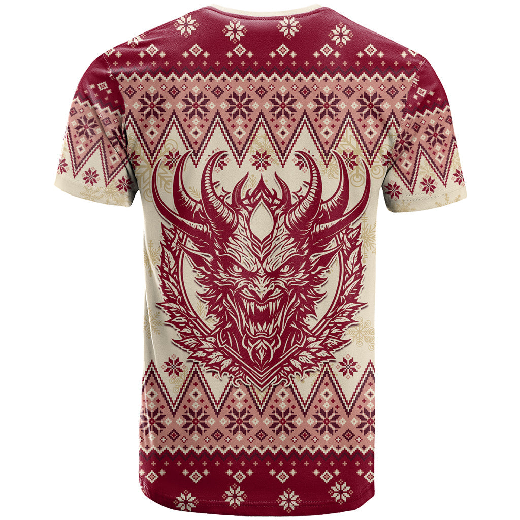 Austria Christmas T-Shirt Krampus Xmas Pattern Graphic Tee