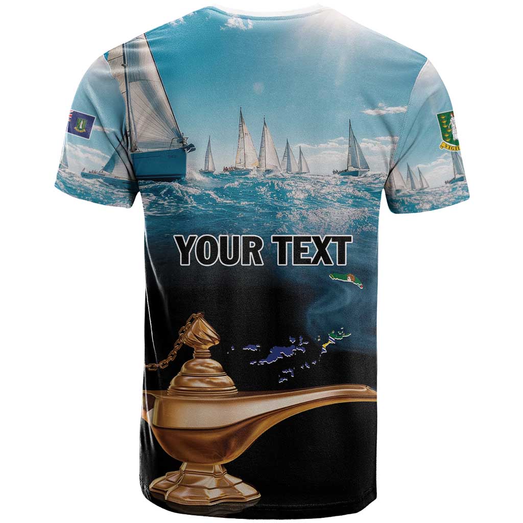Personalised British Virgin Islands T-Shirt Vigilate Golden Lamps Graphic Tee