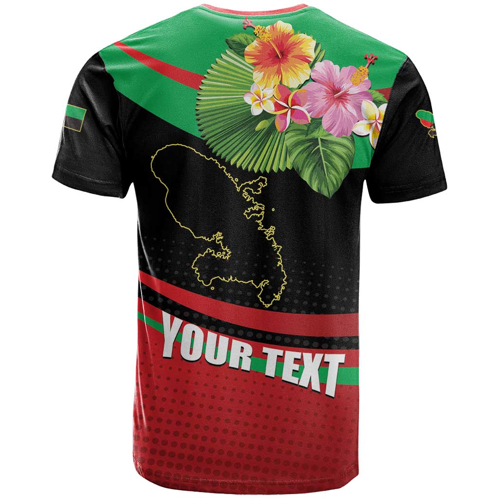 Personalized Martinique Tropical Flower T-Shirt Matinik Beautiful Island Graphic Tee