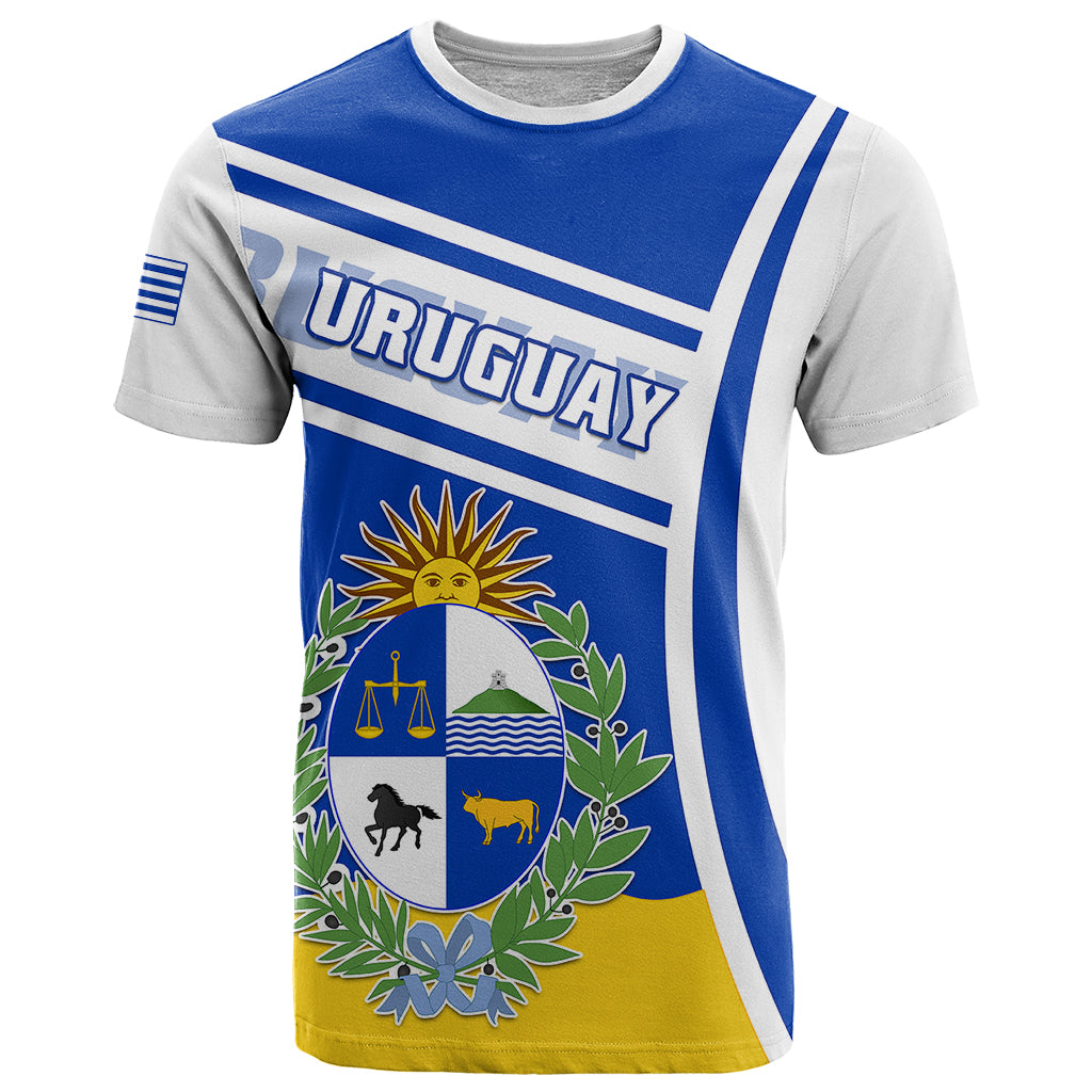 Personalised Uruguay T-Shirt Uruguayan Coat Of Arms Graphic Tee