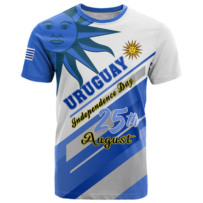 Personalised Uruguay Independence Day T-Shirt Uruguayan Sol de Mayo Special Version Graphic Tee