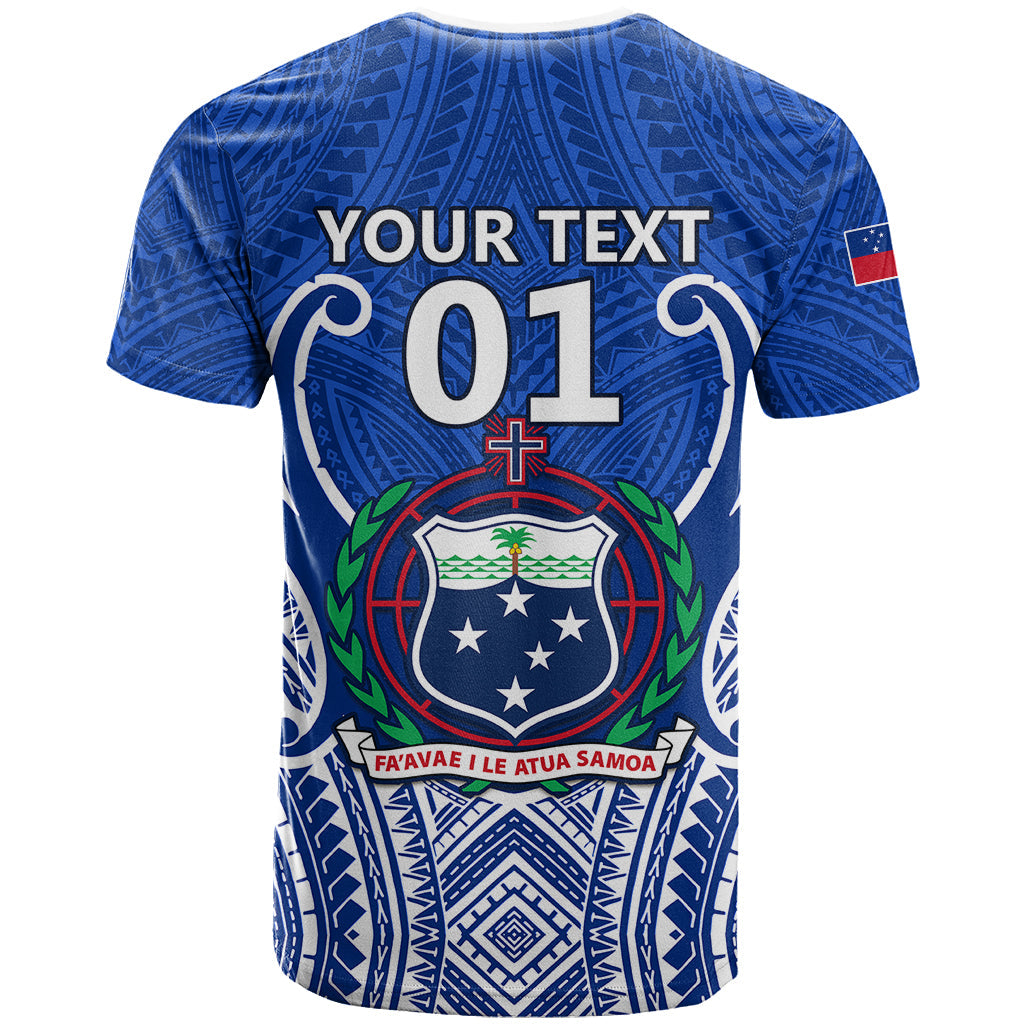 Custom Samoa Rugby T-Shirt Manu Samoa Go World Cup Graphic Tee