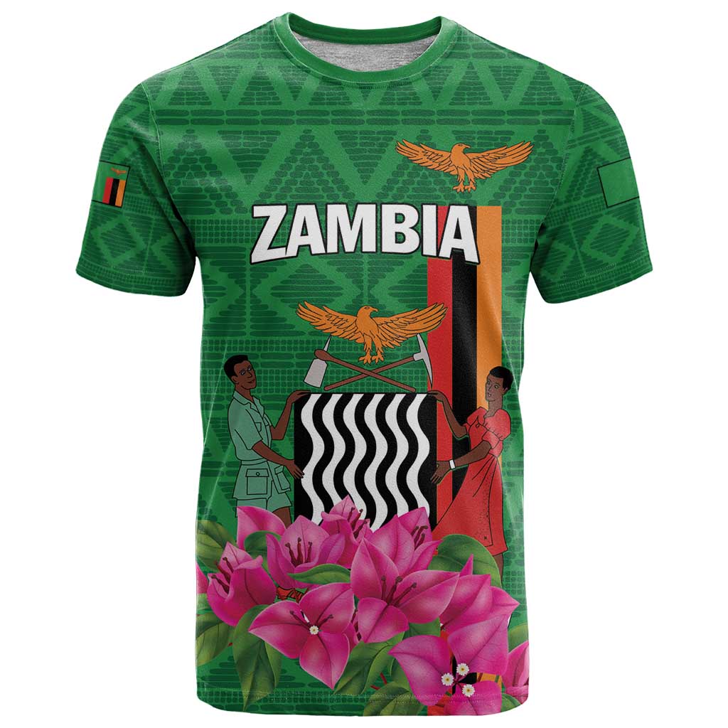Personalized Zambia T-Shirt Icitungu ca Zambia Bougainvillea Graphic Tee
