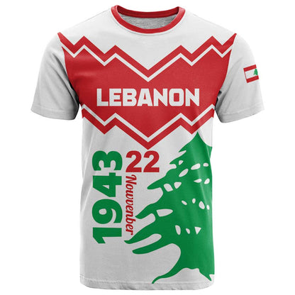 Personalized Lebanon Independence Day T-Shirt Cedrus libani Graphic Tee