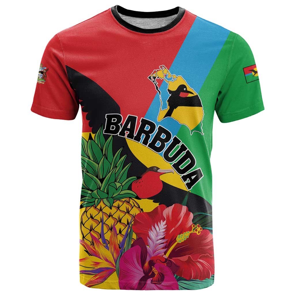 Personalised Barbuda T-Shirt Frigate Bird Tropical Style Graphic Tee