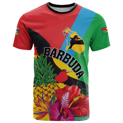 Personalised Barbuda T-Shirt Frigate Bird Tropical Style Graphic Tee