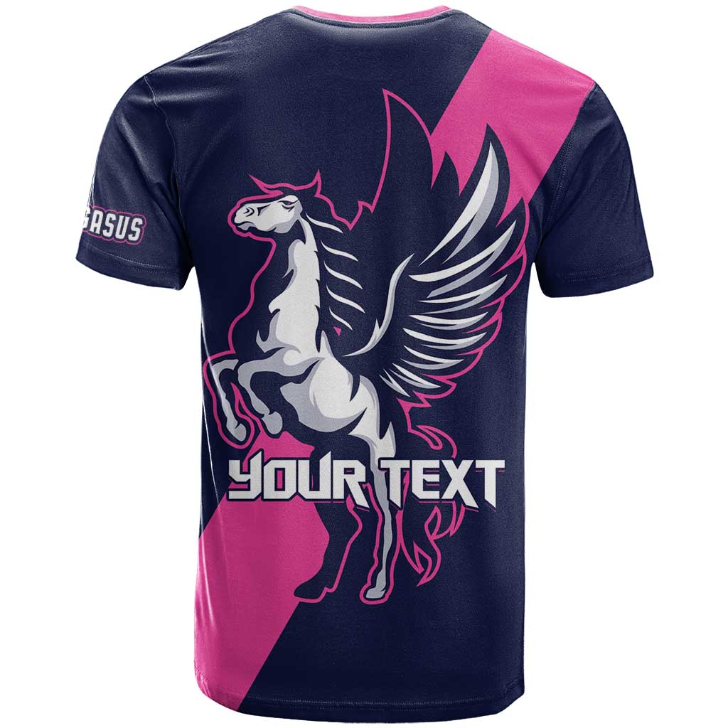 Personalized Pegasus Horse Racing 2025 T-Shirt Where Champions Rise Graphic Tee