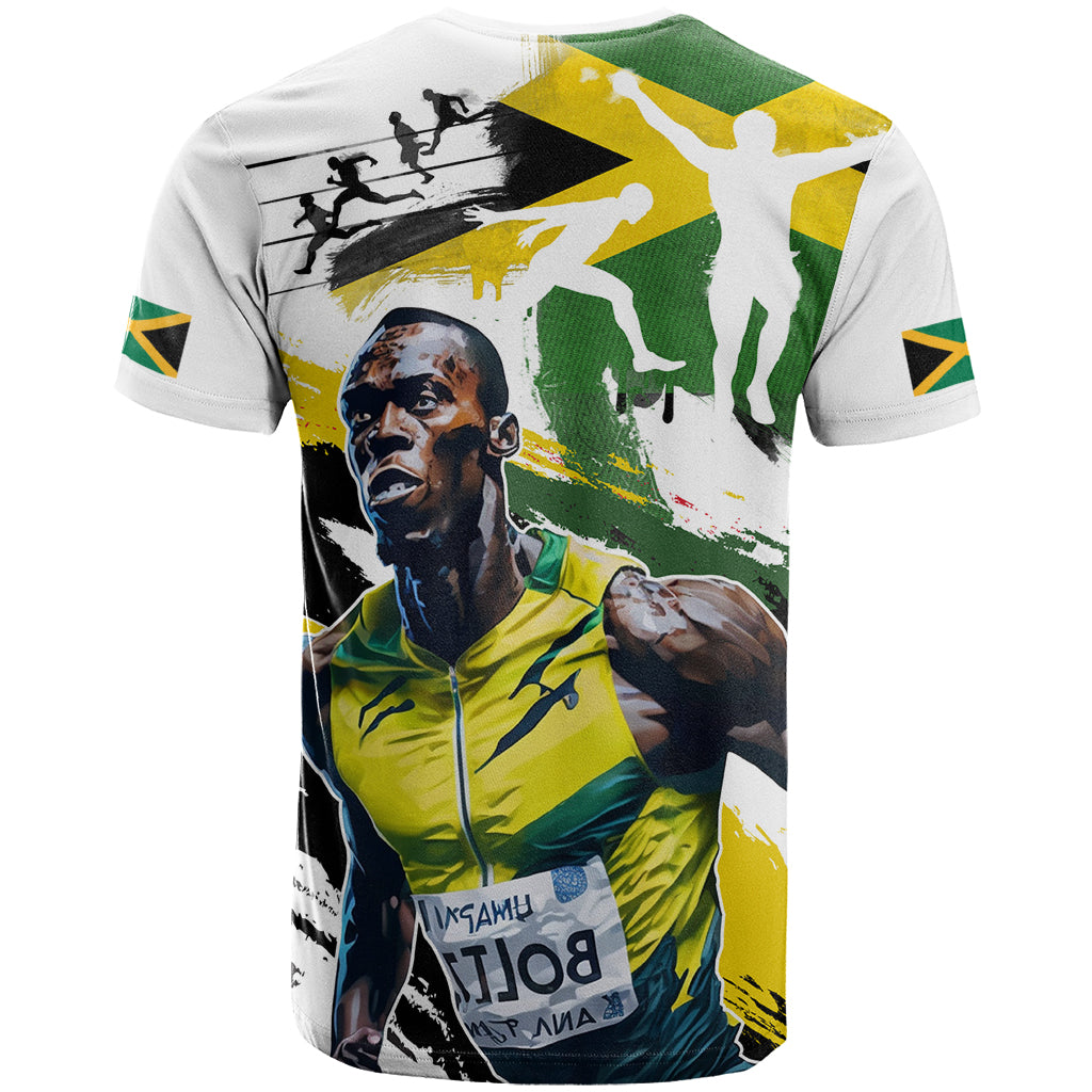 Jamaica T-Shirt Proud to be Lightning Bolt Graphic Tee