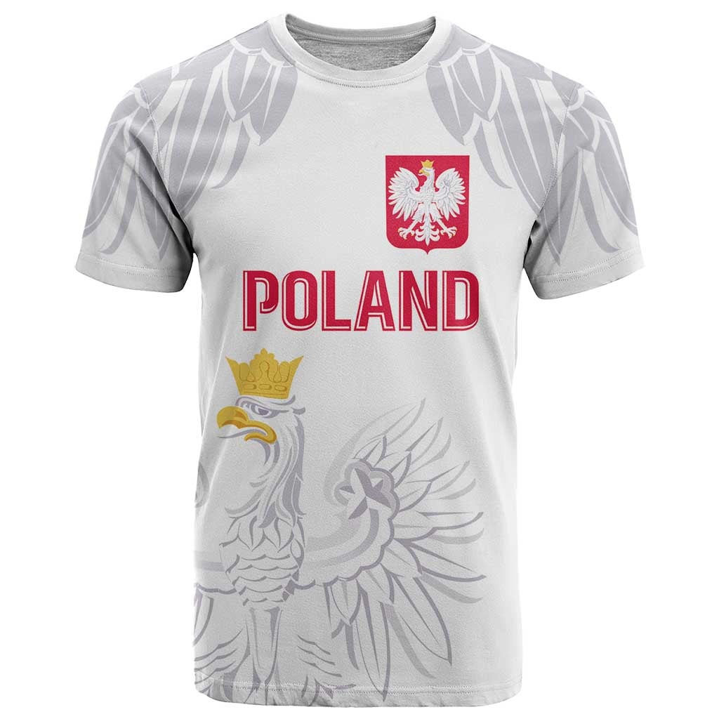 Custom Polish Football Jersey T-Shirt Polska Eagle Athletic Soccer Graphic Tee