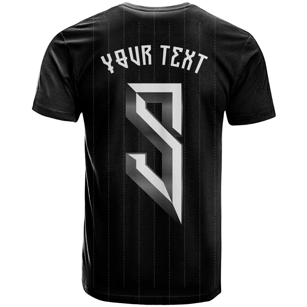 Custom Norwegian Football T-Shirt Runic and Nordic Motifs Graphic Tee