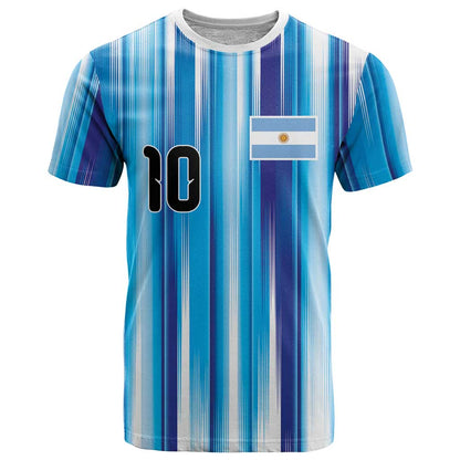 Custom Argentina Football T-Shirt La Albiceleste 2026 Graphic Tee